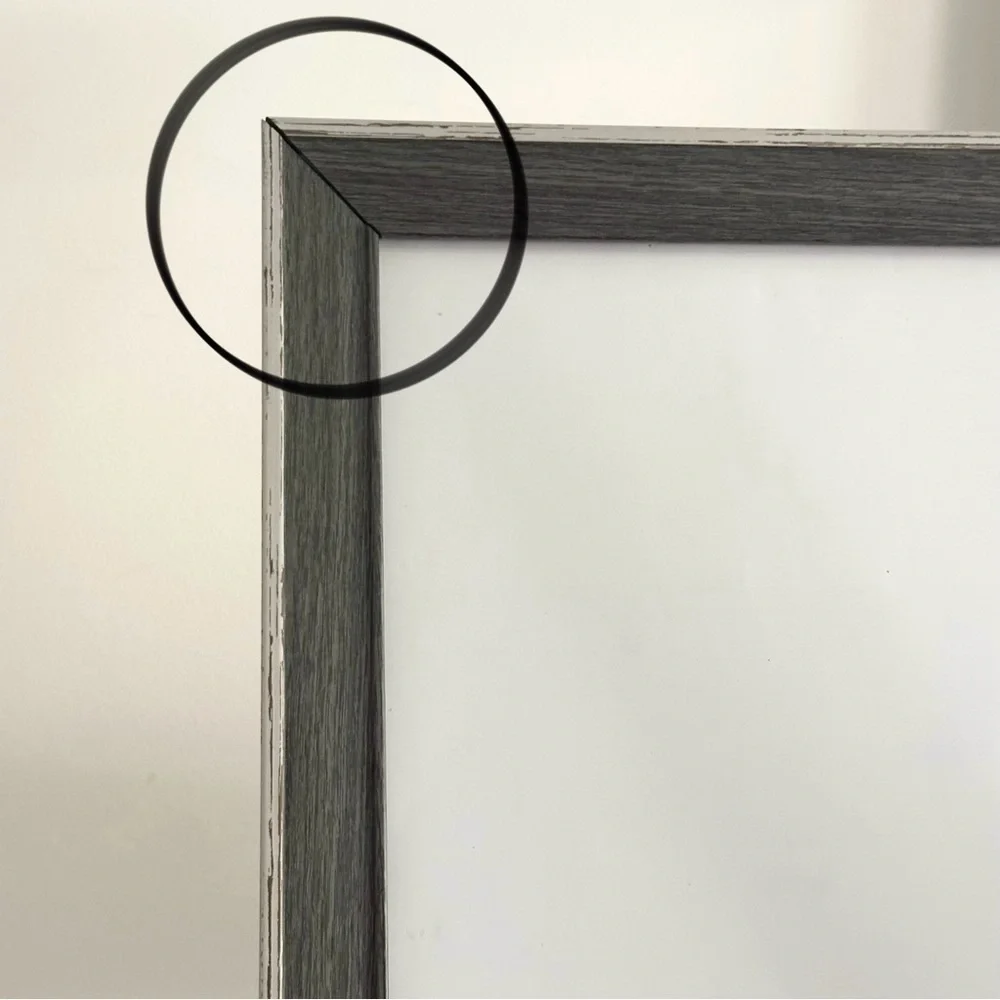 8x10 Two-tone Grey Distressed Wood Picture Frame - Farmhouse